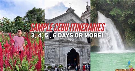 cebu itinerary 3 days|SAMPLE CEBU ITINERARIES for 3, 4, 5, 6 Days .